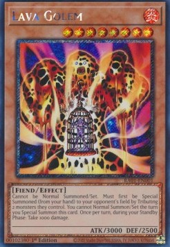 Lava Golem (V.4 - Platinum Secret Rare)