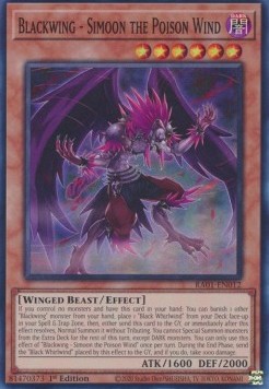 Blackwing - Simoon the Poison Wind (V.1 - Super Rare)