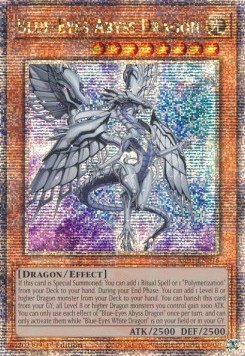 Blue-Eyes Abyss Dragon (V.5 - Quarter Century Secret Rare)