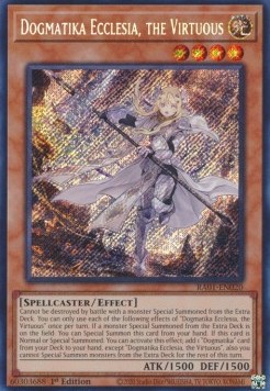 Dogmatika Ecclesia, the Virtuous (V.3 - Secret Rare)