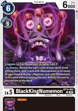 BlackKingNumemon (BT14-063)