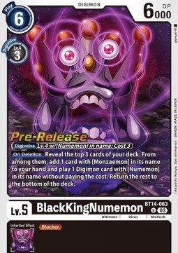 BlackKingNumemon (BT14-063)