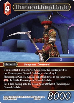 Flameserpent General Gadalar (21-003)