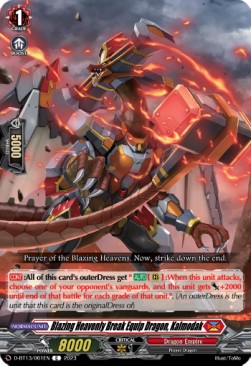 Blazing Heavenly Break Equip Dragon, Kalmodak [D-Format]