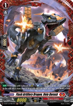 Flash Artillery Dragon, Velo Onrush [D-Format] (V.2 - Frame Rare)