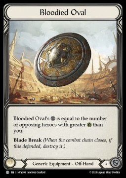 Bloodied Oval (Cold Foil)