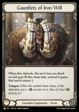 Gauntlets of Iron Will (Cold Foil)