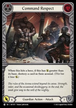 Command Respect (Red) (Rainbow Foil)