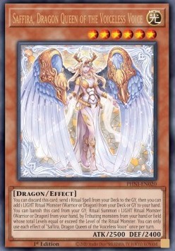 Saffira, Dragon Queen of the Voiceless Voice (V.1 - Ultra Rare)