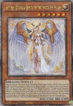 Saffira, Dragon Queen of the Voiceless Voice (V.2 - Quarter Century Secret Rare)