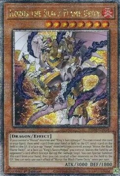 Horus the Black Flame Deity (V.2 - Quarter Century Secret Rare)