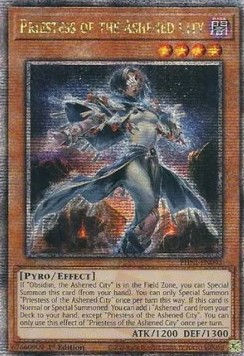 Priestess of the Ashened City (V.2 - Quarter Century Secret Rare)