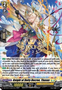 Knight of Deity Decree, Thasus [D-Format] (V.2 - Promo)