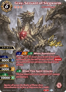 Gray, Servant of Siegwurm (V.2 - Special Rare)