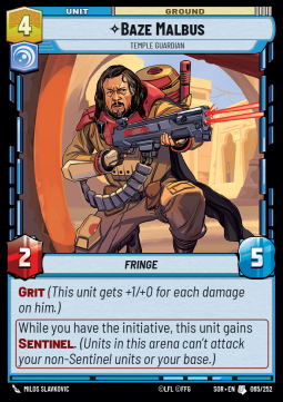 Baze Malbus, Temple Guardian