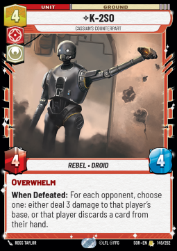 K-2SO, Cassian's Counterpart