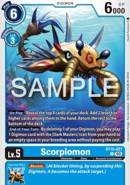 Scorpiomon (BT15-027)