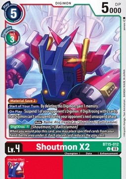 Shoutmon X2 (BT15-012)