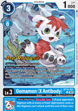 Gomamon (X Antibody) (BT15-021)