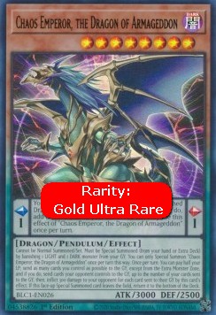 Chaos Emperor, the Dragon of Armageddon (V.1 - Ultra Rare)