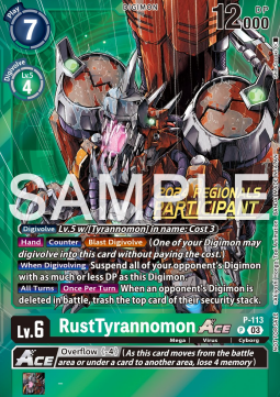 RustTyrannomon Ace (P-113) (V.1)