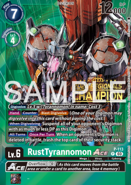 RustTyrannomon Ace (P-113) (V.3)