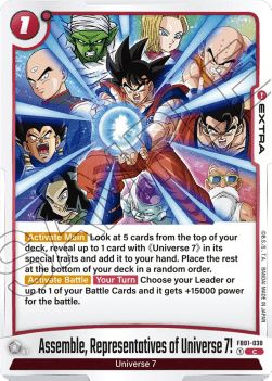 Assemble, Representatives of Universe 7! (FB01-030) [Fusion World]