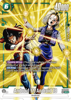 Android 17 / Android 18 (FB01-078) [Fusion World] (V.2 - Alternate Art)