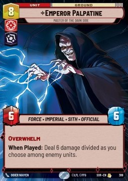 Emperor Palpatine, Master of the Dark Side