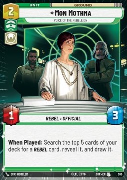 Mon Mothma, Voice Of The Rebellion