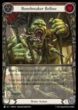 Bonebreaker Bellow (Red) (Extended Art Regular)