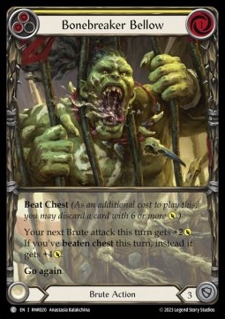 Bonebreaker Bellow (Yellow) (Extended Art Regular)