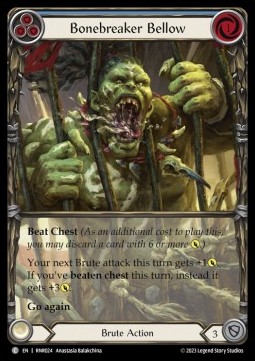 Bonebreaker Bellow (Blue) (Extended Art Regular)