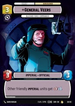 General Veers, Blizzard Force Commander