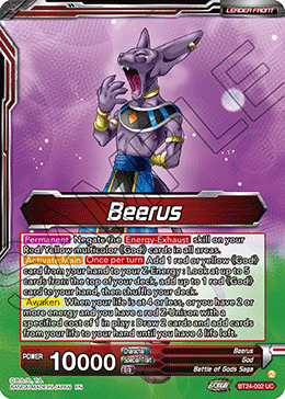 Beerus // Beerus, Pursuing the Power of the Gods (V.1 - Leader)