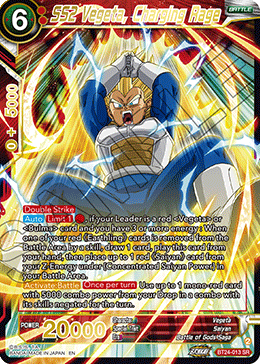 SS2 Vegeta, Charging Rage (V.1 - Super Rare)