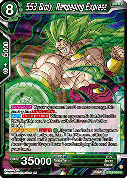 SS3 Broly, Rampaging Express (V.1 - Rare)