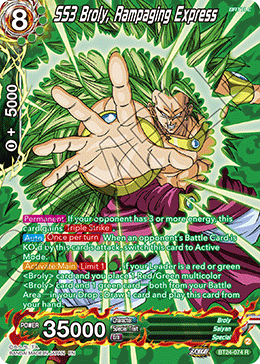 SS3 Broly, Rampaging Express (V.2 - Rare)