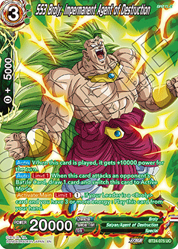 SS3 Broly, Impermanent Agent of Destruction (V.2 - Uncommon)