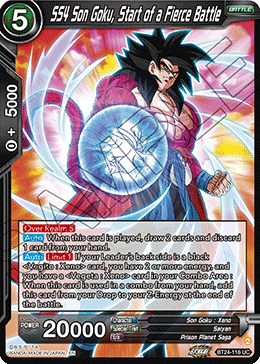 SS4 Son Goku, Start of a Fierce Battle (V.1 - Uncommon)