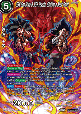 SS4 Son Goku & SS4 Vegeta, Striking a Weak Point (V.2 - Special Rare)