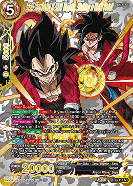 SS4 Son Goku & SS4 Vegeta, Striking a Weak Point (V.4 - Super Rare)