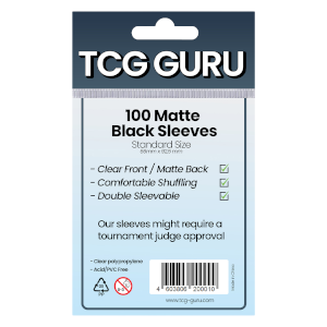 100 TCG Guru Matte Sleeves (Black)