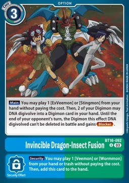 Invincible Dragon-Insect Fusion (BT16-092)