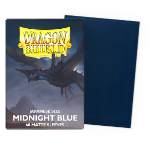 60 Small Dragon Shield Sleeves - Matte Midnight Blue