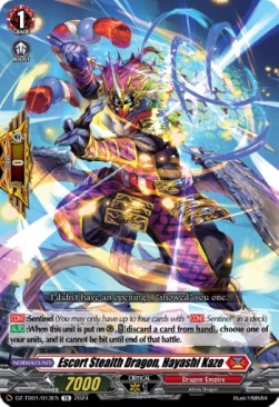 Escort Stealth Dragon, Hayashi Kaze [D Format] (V.1 - Trial Deck)