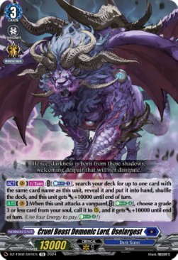 Cruel Beast Demonic Lord, Oselargest [D-Format] (V.1 - Trial Deck)