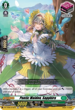 Poetic Maiden, Sapphira [D-Format] (V.1 - Trial Deck)