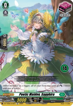 Poetic Maiden, Sapphira [D-Format] (V.2 - Trial Deck)