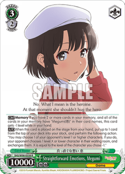 Straightforward Emotions, Megumi (V.1 - Rare)